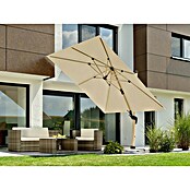 Schneider Classic Ampelschirm Rhodos Twist Woody (Natur, Bespannungsmaß (L x B): 300 x 300 cm) | BAUHAUS