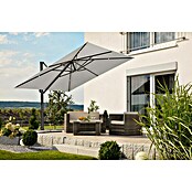 Schneider Classic Ampelschirm Rhodos Smart (Silbergrau, Bespannungsmaß (L x B): 300 x 300 cm) | BAUHAUS