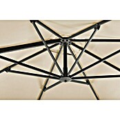 Schneider Classic Ampelschirm Rhodos Twist (Natur, Bespannungsmaß (L x B): 300 x 300 cm) | BAUHAUS