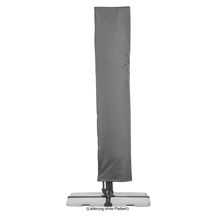 Schneider Classic Ampelschirm Rhodos Smart - Natur, Bespannungsmaß (L x B): 300 x 300 cm - Graue Schutzhülle für einen Sonnenschirmständer. Die Hülle schützt den Schirm vor Witterungseinflüssen und verlängert seine Lebensdauer.