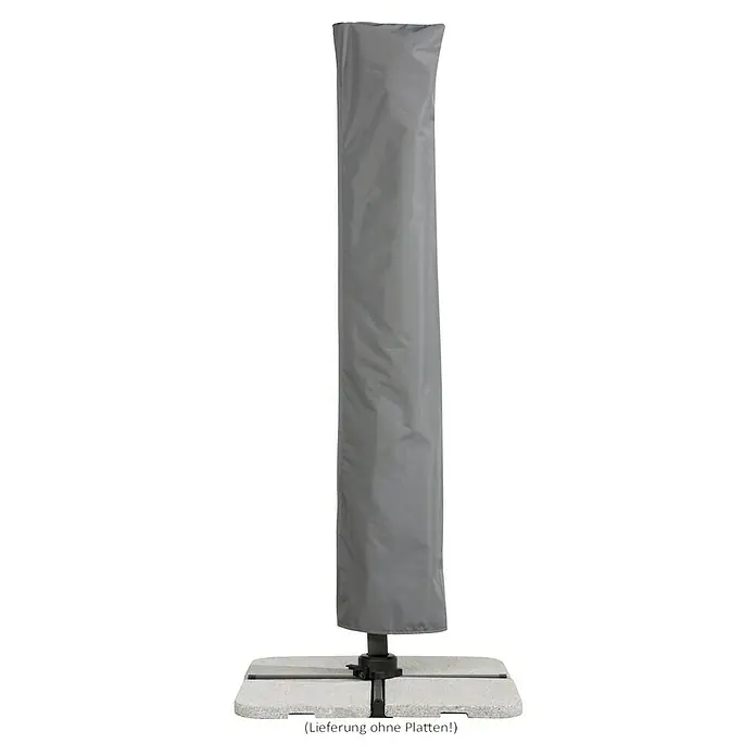 Schneider Classic Ampelschirm Rhodos Twist - Anthrazit, Bespannungsmaß (L x B): 260 x 350 cm - Schutzhülle für einen Sonnenschirm in Grau, die den Schirm vor Witterungseinflüssen schützt und die Lebensdauer verlängert.