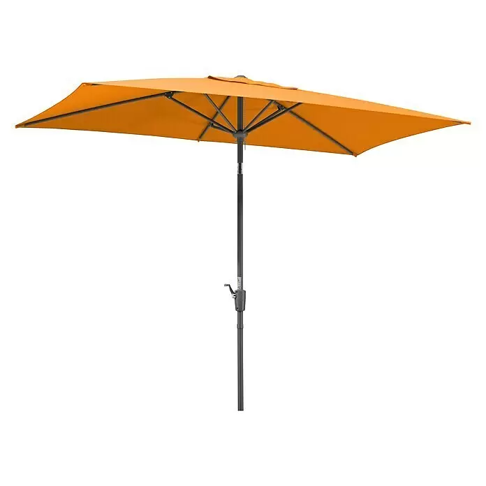 Schneider Classic Marktschirm Tunis - Mandarine, Bespannungsmaß (L x B): 270 x 150 cm - Diagonale Ansicht