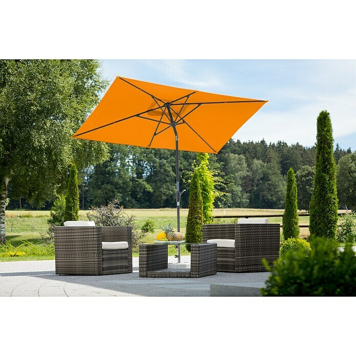 Schneider Classic Marktschirm Tunis (Mandarine, L x B: 270 x 150 cm) | BAUHAUS