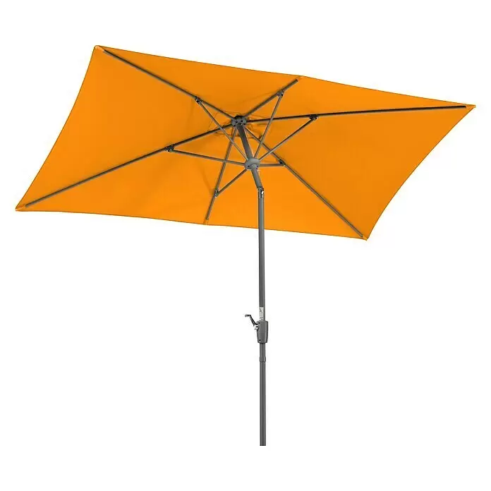 Schneider Classic Marktschirm Tunis - Mandarine, Bespannungsmaß (L x B): 270 x 150 cm - Ansicht von unten