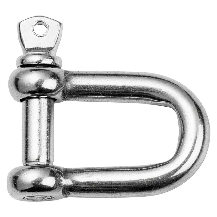 Schneider Schäkel für Sonnensegel - Edelstahl - D-Schäkel aus rostfreiem Stahl, robust und vielseitig für verschiedene Anwendungen in Industrie und Marine.\n