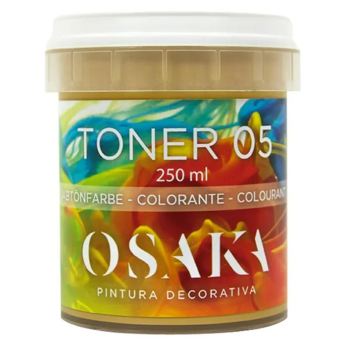 Osaka Colorante Toner - Amarillo 5, 250 ml - Bote de pintura Toner 05, 250 ml, para pintura decorativa. Excelente calidad para tonos personalizados y proyectos de diseño interior.