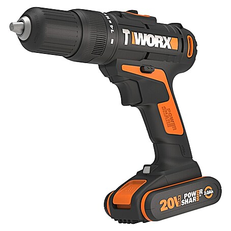 Worx PowerShare 20V Akku-Schlagbohrschrauber WX371.3 (20 V, 2 Akkus, 40 Nm)