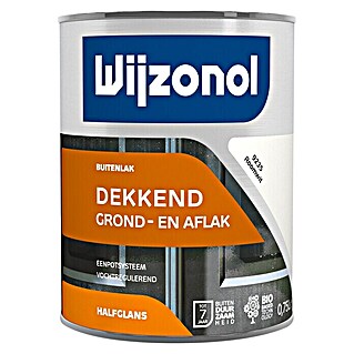 Wijzonol Kleurlak Dekkend Halfglans 9235 Roomwit (Roomwit, Zijdeglans, 750 ml)