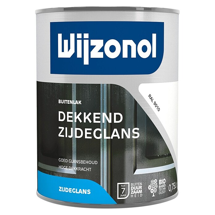 Wijzonol Kleurlak Dekkend Zijdeglans Ral 9010 Wit (Zuiverwit, Zijdeglans) | BAUHAUS