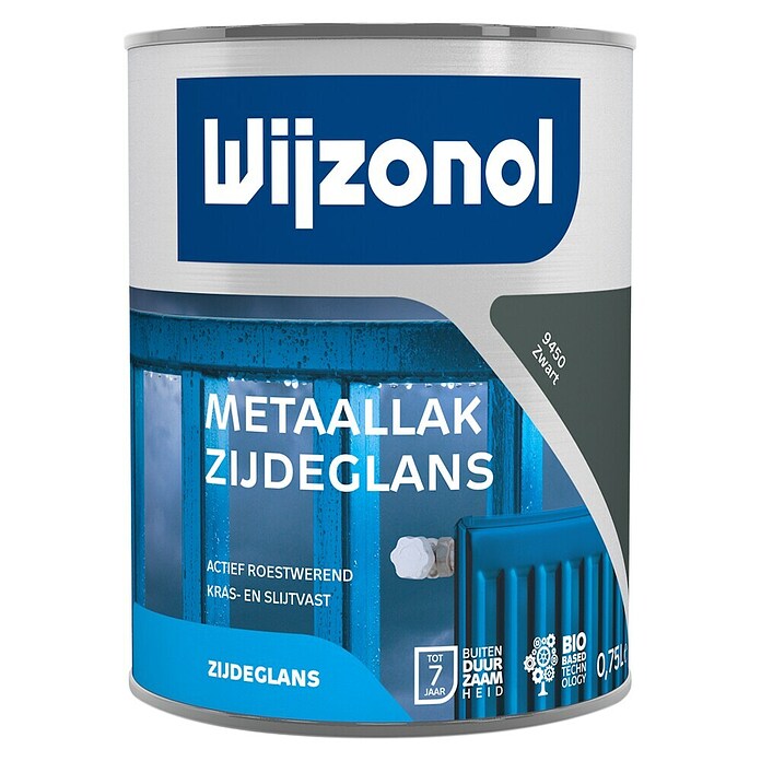 Wijzonol Metaallak Zijdeglans RAL 9450 Zwart (Zwart, 750 ml, Zijdeglans) | BAUHAUS