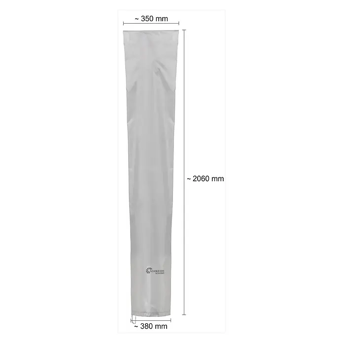 Schneider Schirm-Schutzhülle - Kunststoff - Abdeckung für Sonnenschirm Schneider Schirme, ca. 2060 mm hoch, mit 350 mm Breite oben und 380 mm Breite unten.