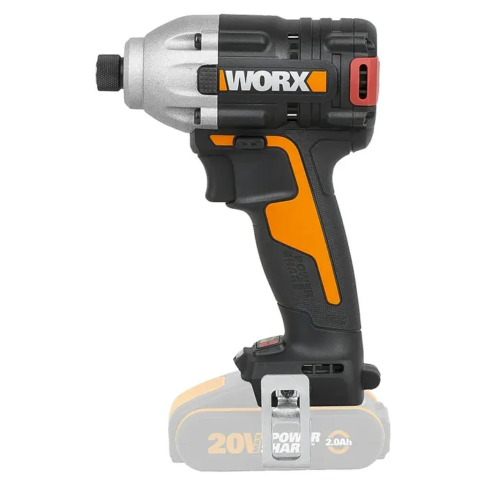 Worx PowerShare 20V Akku-Schlagschrauber WX261.9 - 20 V, Ohne Akku, 2 Ah, 230 Nm - Akkuschlagschrauber der Marke WORX, ideal für präzise Schraubarbeiten. Das kompakte Design bietet hohen Komfort und Flexibilität.