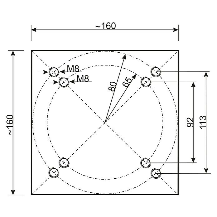 Schneider Bodendübel (Passend für: Große Ampelschirme) | BAUHAUS