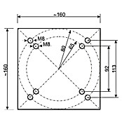 Schneider Bodenplatte (Passend für: Große Ampelschirme, Stahl) | BAUHAUS