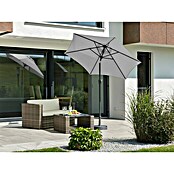 Schneider Classic Marktschirm rund Bilbao (Silbergrau, Durchmesser Bespannung: 220 cm) | BAUHAUS