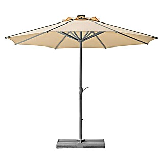 Schneider Classic Marktschirm rund Rooftop (Natur, Durchmesser Bespannung: 350 cm)