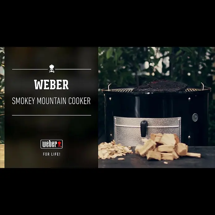 Weber Räucherofen Smokey Mountain Cooker - Durchmesser Grillfläche: 47 cm, Schwarz - Weber Grill | Ruchern | Smokey Mountains Cooker