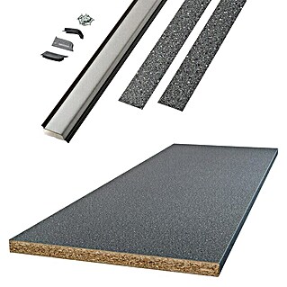 Küchenarbeitsplatten-Set (3344 Black Granite, 122 x 63,5 x 3,8 cm)