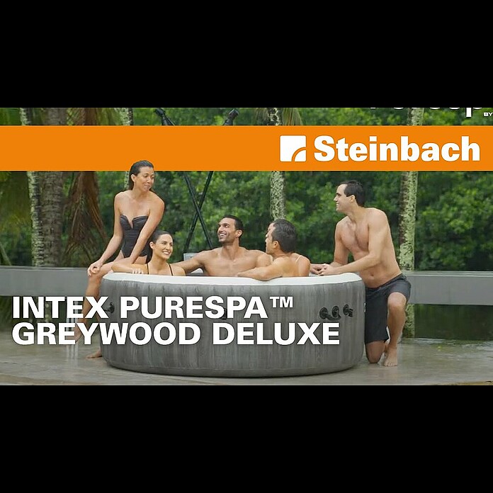 Intex Pure Spa Außen-Whirlpool Greywood DeluxeØ x H: 216 x 71 cm, 1.098 l, Geeignet für: 6 Erwachsene Product