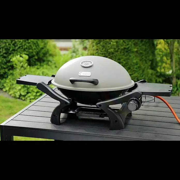 Tepro Gasgrill Abington - Grillfläche (B x T): 23,5 x 35 cm, 3,2 kW, Anzahl Brenner: 1 - tepro Tisch-Gasgrill Abington