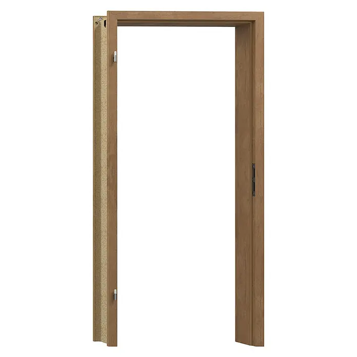 GetaDoor Laminit Türzarge GLQ 335 - 860 x 1.985 mm, Wandstärke: 145 mm, DIN Anschlag: Links, Eiche Ferox - Heller Holztürrahmen mit authentischer Maserung für einen natürlichen Look im Innenbereich. Perfekt für stilvolle Wohnraumgestaltung.