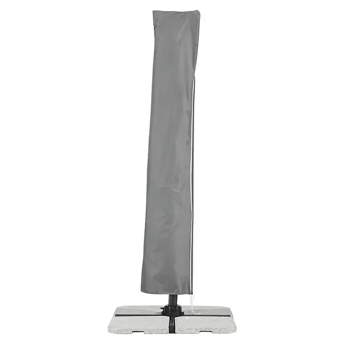 Schneider Classic Ampelschirm Rhodos - Natur, Bespannungsmaß (L x B): 300 x 300 cm - Graue Schutzhülle für einen Sonnenschirm, die den Schirm vor Witterungseinflüssen schützt und seine Lebensdauer verlängert.
