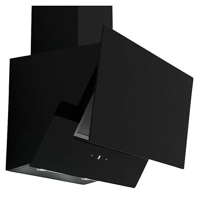 Respekta Schräghaube Nika - Breite: 59,5 cm, Max. Gebläseleistung Abluftbetrieb: 567,9 m³/h, Schwarz - Detailaufnahme