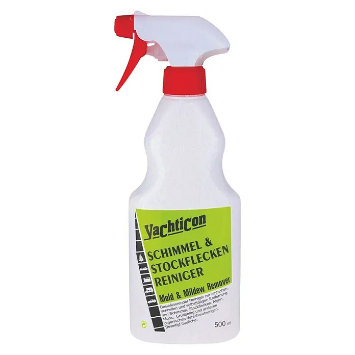 Yachticon Schimmel-Entferner - Spray, 500 ml - Yachticon Schimmel- und Stockfleckenreiniger zur Entfernung von Schimmel, Stockflecken, Algen und organischen Verschmutzungen.