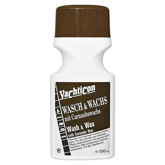 Yachticon Wash & Wax - Wachs, 500 ml - Yachticon Wasch & Wachs mit Carnaubawachs: Ein Reinigungs- und Pflegemittel für Boote und Yachten, das in einem Arbeitsgang reinigt und konserviert.