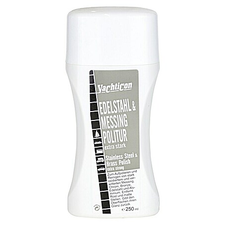 Yachticon Edelstahl- & Messing-Politur Extra stark (250 ml, Flüssig)