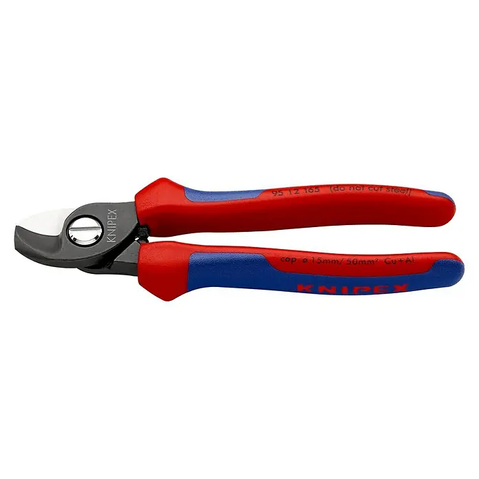 Knipex Kabelschere - Länge: 18 cm - KNIPEX Kabelschneider: Präzises Schneidwerkzeug für Kupfer- und Aluminiumkabel bis 15 mm Durchmesser oder 50 mm² Querschnittsfläche.