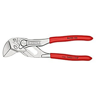 Knipex Zangenschlüssel (Länge: 125 mm, Greifkapazität Muttern: 23 mm, Material Griff: Kunststoff überzogen)