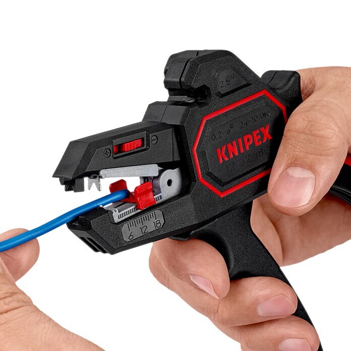 Knipex Kliješta za skidanje izolacije (Duljina: 180 mm, Materijal ručke: Plastika)