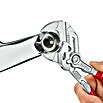 Knipex Alicates llave (Capacidad de agarre tuercas: 35 mm, Niquelado, Recubierto de plástico)