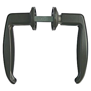 Conjunto de picaporte con cuadradillo (Negro)