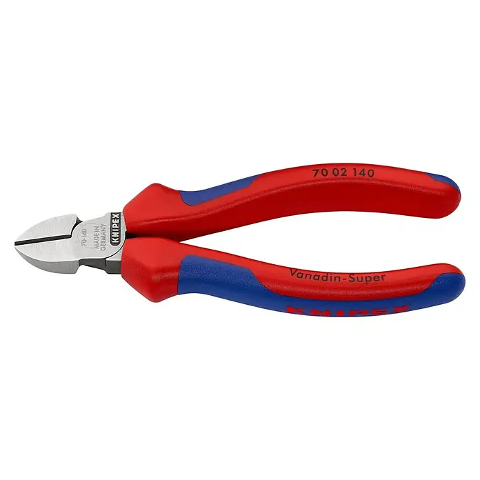 Knipex Seitenschneider - Länge: 14 cm, Härte Schneide: 62 HRC - Die Knipex 70 02 140 Seitenschneider: Präzises Schneiden mit robuster Qualität und ergonomischem Griffdesign für komfortable Handhabung.