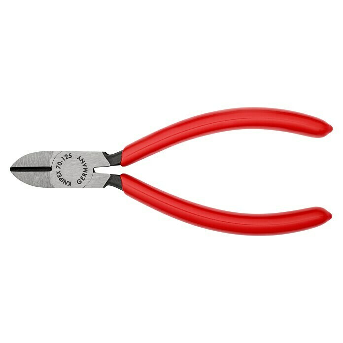 Knipex SeitenschneiderLänge: 125 mm, Kunststoff überzogen, Poliert Left Side View