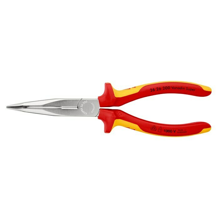 Knipex StorchschnabelzangeLänge: 200 mm, Material Griff: Mehrkomponenten-Hülle Left Side View