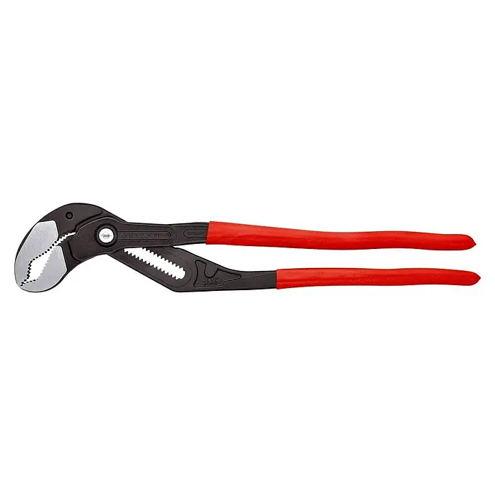 Knipex Wasserpumpenzange Cobra XXL - Max. Backenöffnung: 120 mm, Länge: 560 mm, Rot - Eine Knipex Wasserpumpenzange mit roten Griffen, ideal für vielfältige Greifarbeiten.