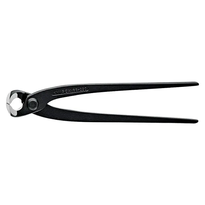 Knipex Kneifzange - Länge: 22 cm, Schwarz - Eine Drahtschere KNIPEX 99-220, ein Werkzeug zum Schneiden von Drähten und Nägeln. Sie verfügt über eine schlanke Form für schwer zugängliche Stellen.