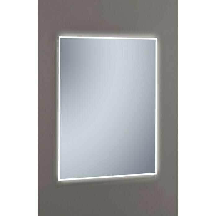Camargue Espejo con luz LED Shira (Dimensiones (An x Al): 60 x 80 cm, Transformador)