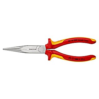 Knipex Flachrundzange (Länge: 200 mm, Lang, Mit Schneide, Mehrkomponenten-Hülle)