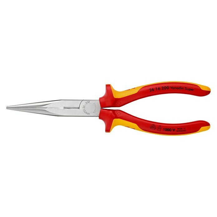 Knipex FlachrundzangeFlach-rund, Länge: 200 mm, Mit Schneide Left Side View