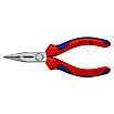 Knipex Flachrundzange (Länge: 140 mm, Flach-rund, Mit Schneide, Mehrkomponenten-Hülle)