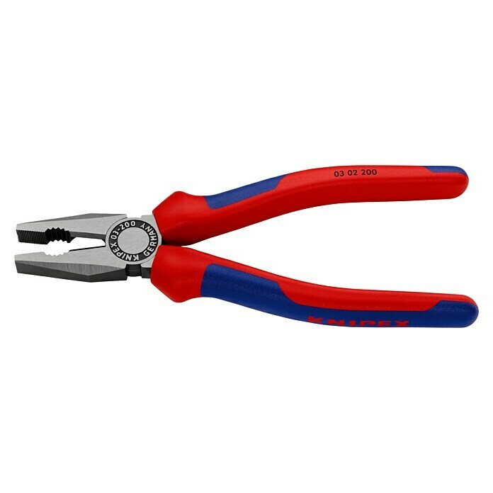 Knipex KombizangeLänge: 200 mm, Gehärtete Schneiden, Poliert Left Side View