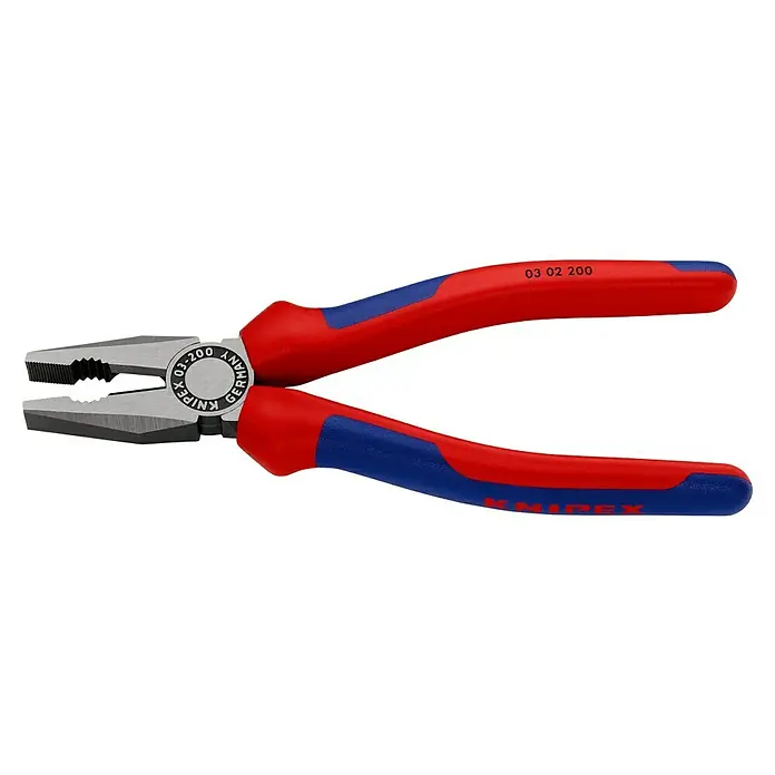 Knipex Kombizange - Länge: 20 cm, Gehärtete Schneiden, Poliert - Die Knipex Kombinationszange 03 02 200: Ein robustes Werkzeug für vielfältige Anwendungen, ideal für jeden Handwerker und Heimwerker.