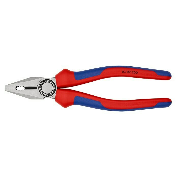 Knipex KombizangeLänge: 200 mm, Gehärtete Schneiden, Poliert Left Side View