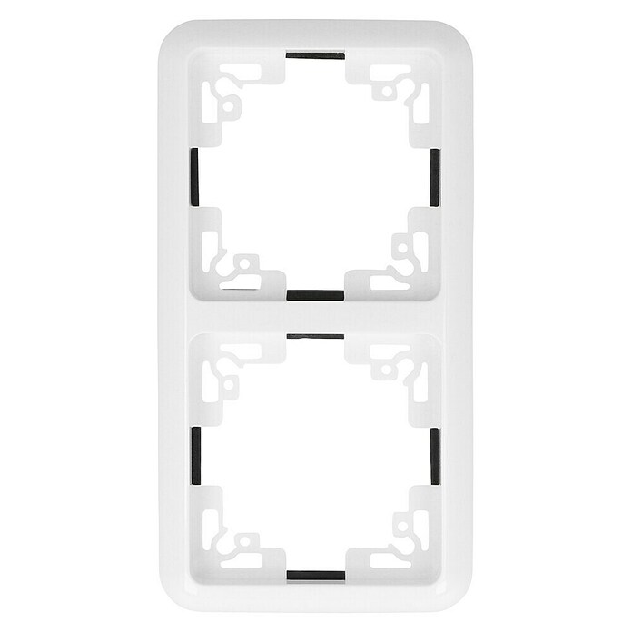 Voltomat BETA Abdeckrahmen (Ultraweiß, 2-fach, Kunststoff, Unterputz, Schutzart: IP44)