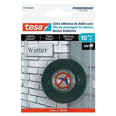 Tesa Powerbond Cinta de doble cara Ladrillo/Piedra