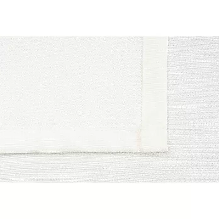 Schlaufenschal Leinen-Look - B x H: 135 x 300 cm, 100 % Polyester, Weiß - Detailaufnahme